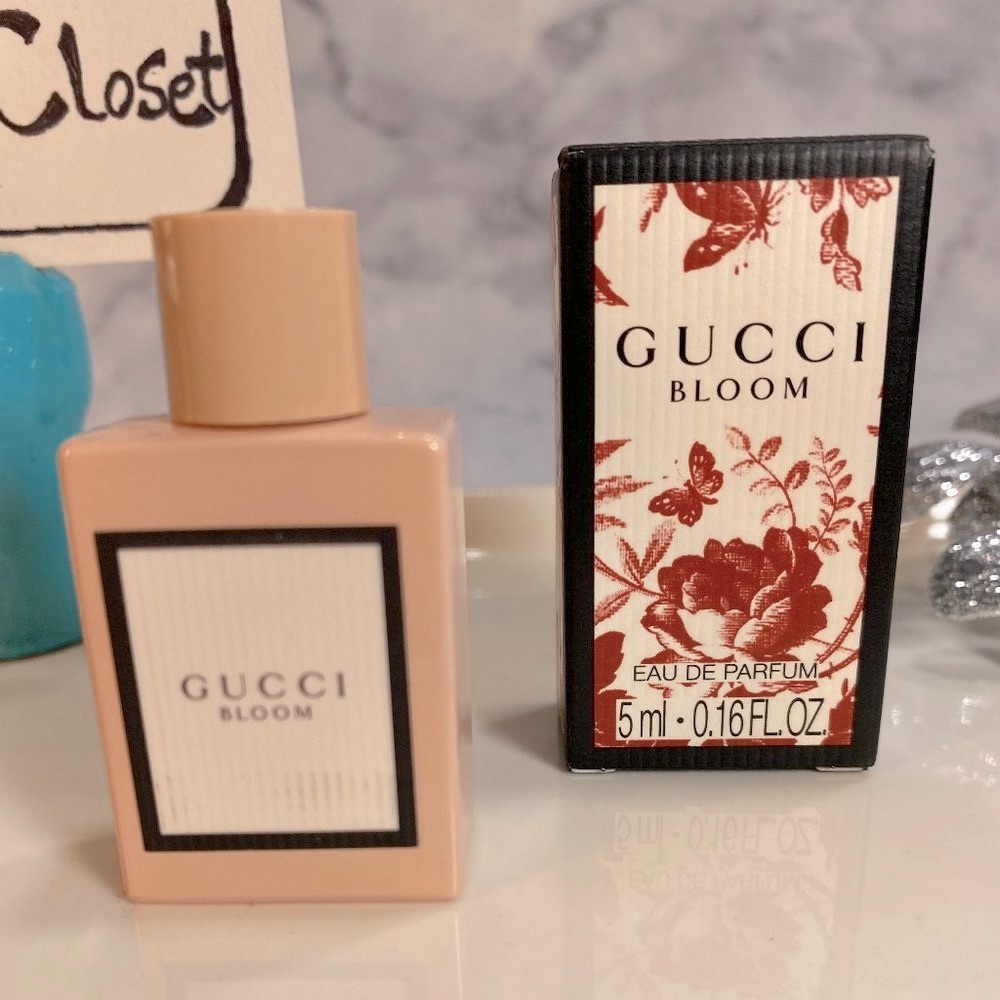 Gucci Bloom EDP Floral White Floral Jasmine Tuberose-Mini 5ml,0.17oz-BOXED-NEW - Picture 2 of 12